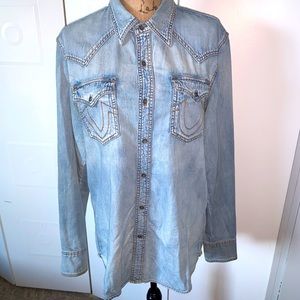 Men’s True religion Jean Button Down